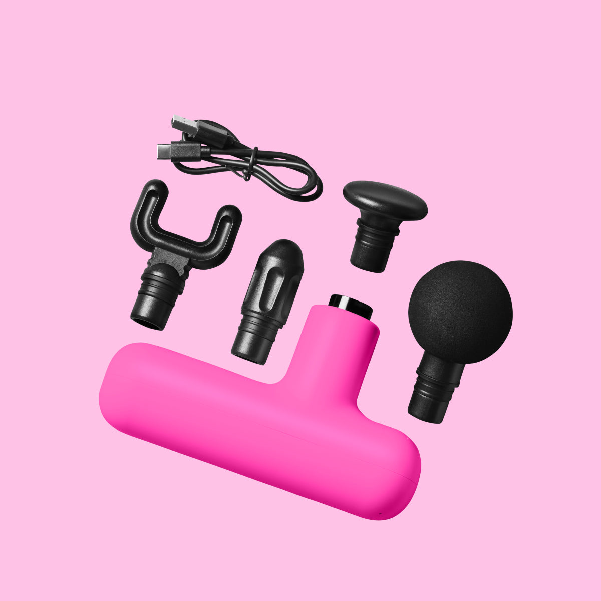 Unwind - Massage Gun in Hot Pink