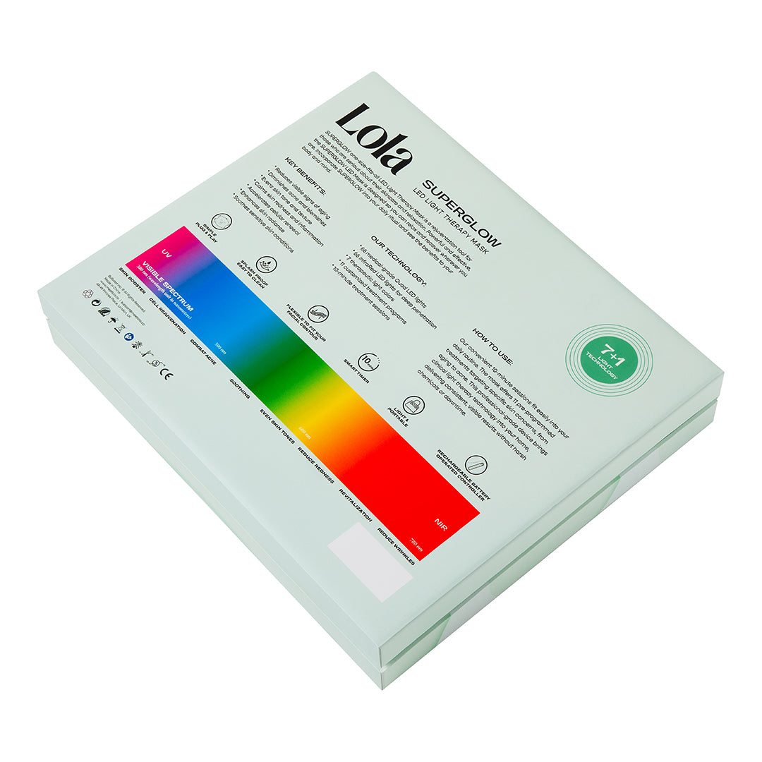Superglow 7 + Near Infrared LED Mask in Mint