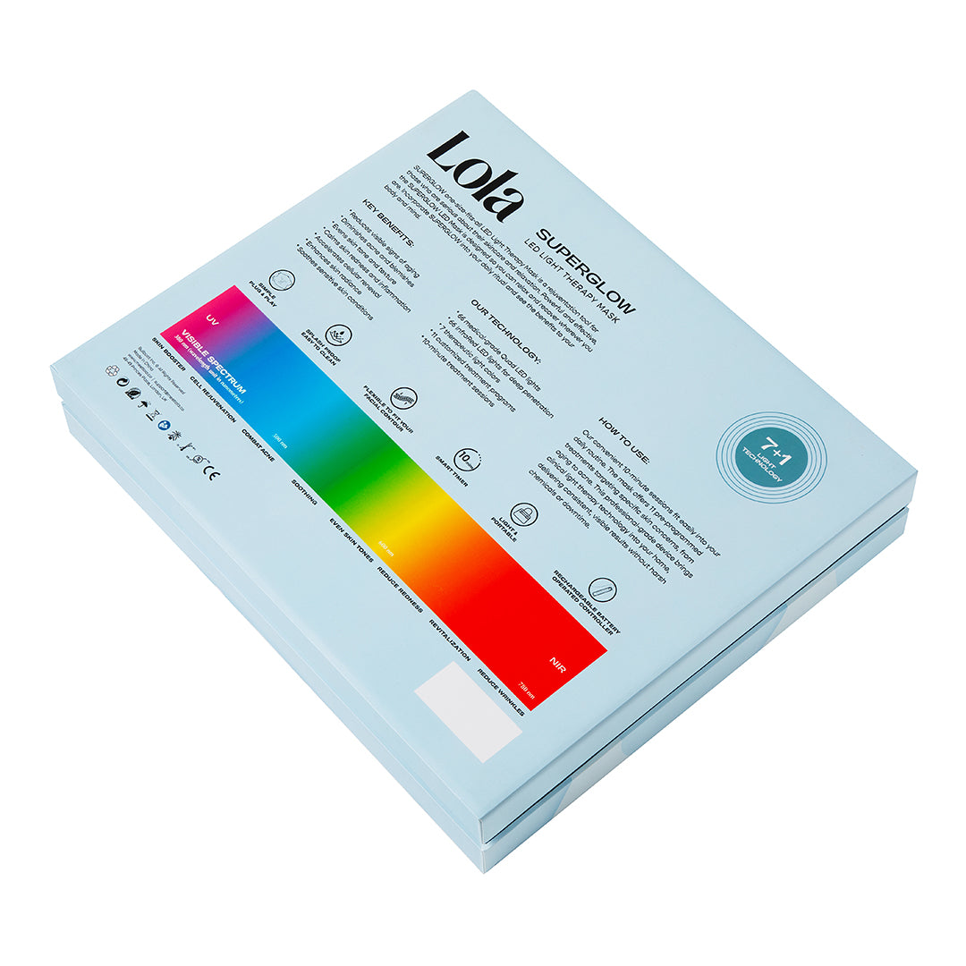 Superglow 7 + Near Infrared LED Mask in Baby Blue