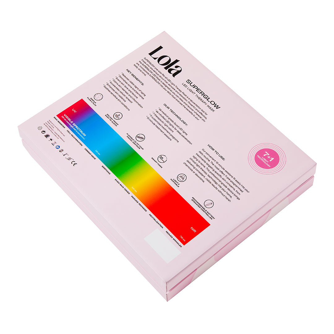 Superglow 7 + Near Infrared LED Mask in Pink