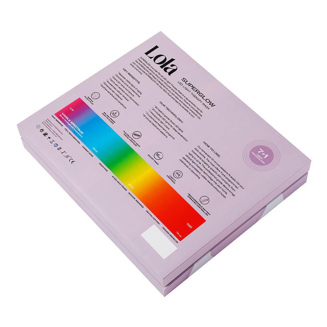 Superglow 7 + Near Infrared LED Mask in Lilac